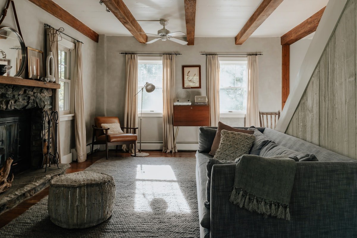 Cozy rental home interior